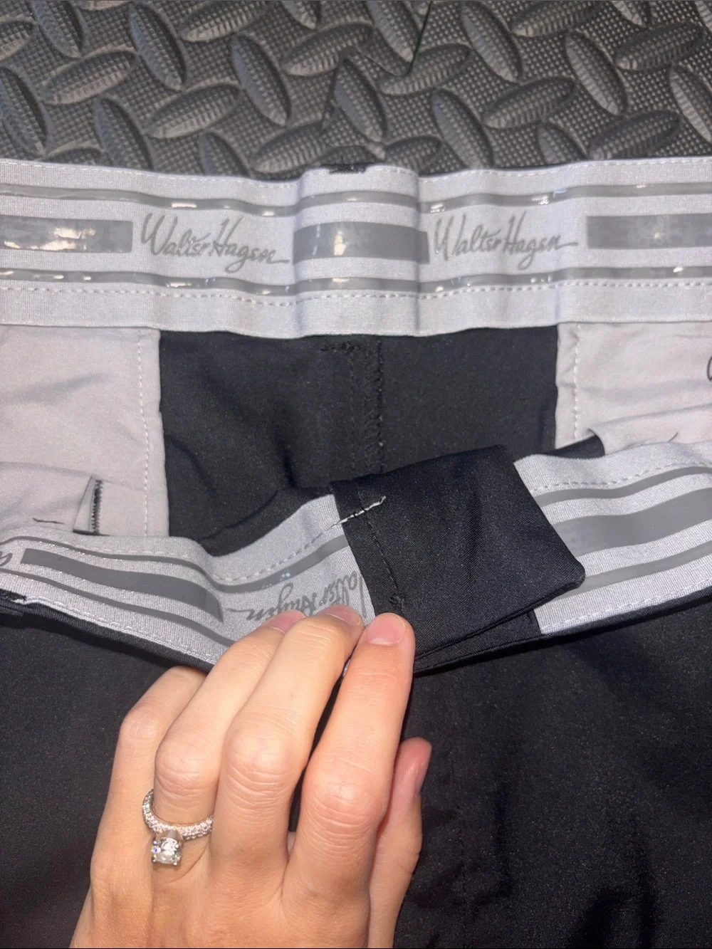 Walter Hagen Men's Black Performance Shorts - Golf Classic Everyday Short